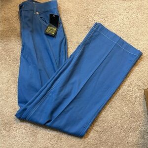 NWT RVCA Recession Collection Bright Blue Coastal Flowy Coco Pants Size 27